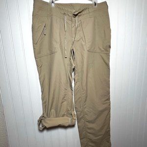 The North Face Convertible Capri Khaki Tan Outdoor Pants Womens Size 6